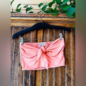 Poof! Stretch cotton cropped Bandeau